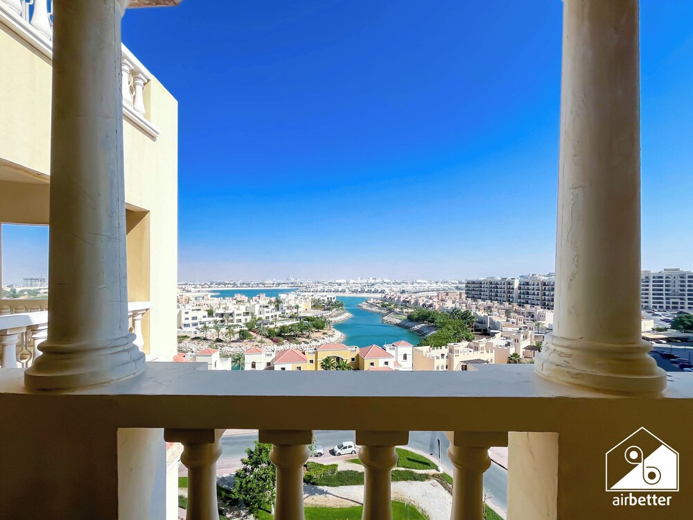 Peaceful Lagoon View l 1BR in RAK With Balcony