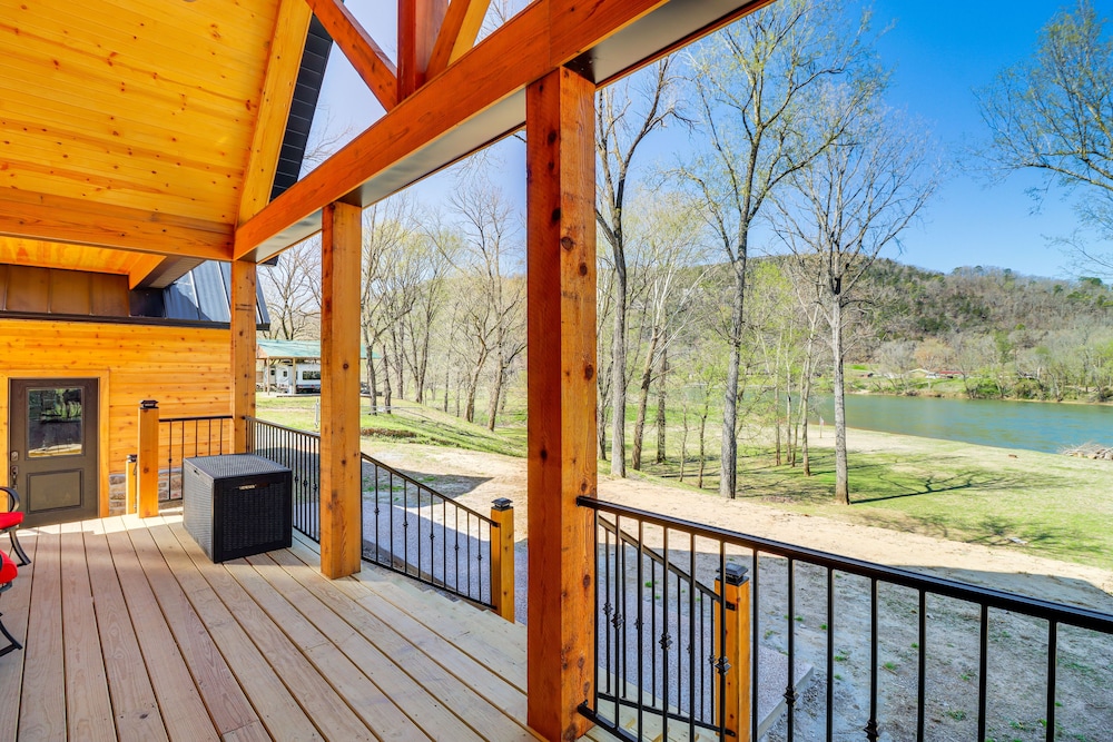 Riverfront Mountain View Cabin w/ Deck & Grill! view 4