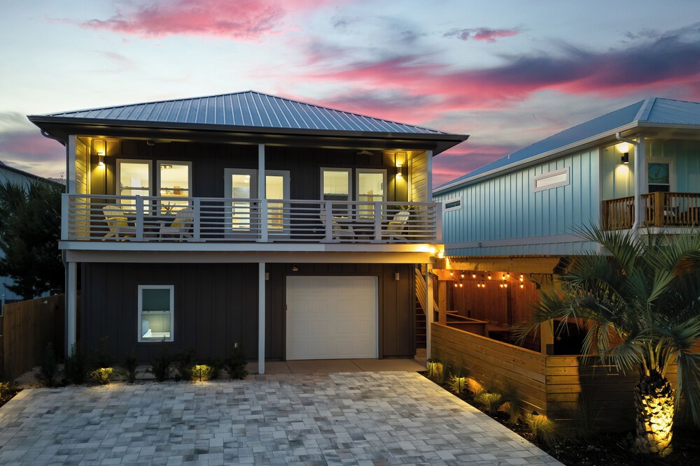 Walk to Beach: PCB Retreat w/ Heated Pool!