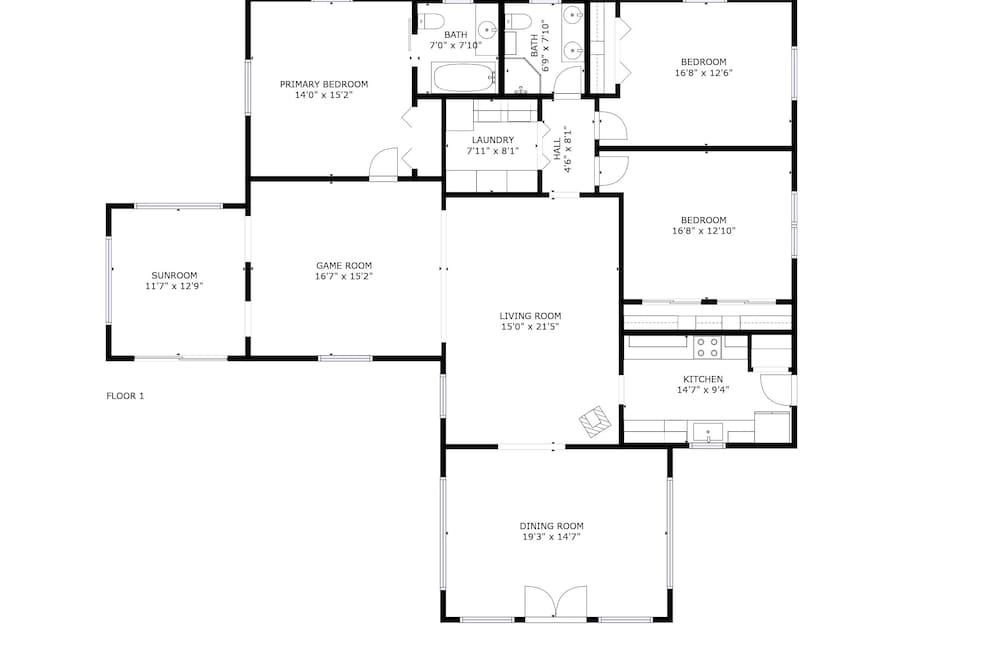 Sleeps 16 Two Beautiful Homes w/ Private Pool Sunset Grove