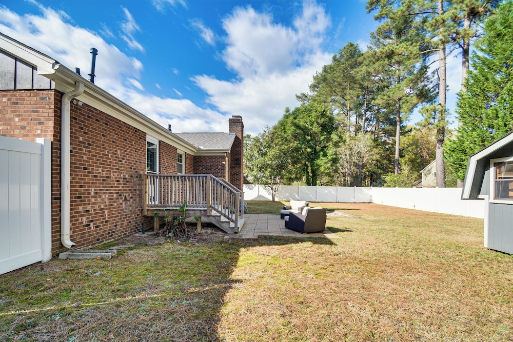 Walk to Parks & Town Square: Cary Home w/ Yard!