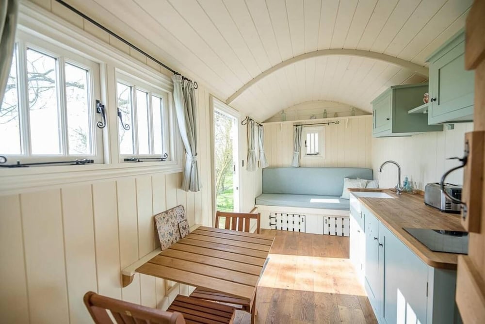 Sage Shepherds Hut Boundary Farm Cottages view 4