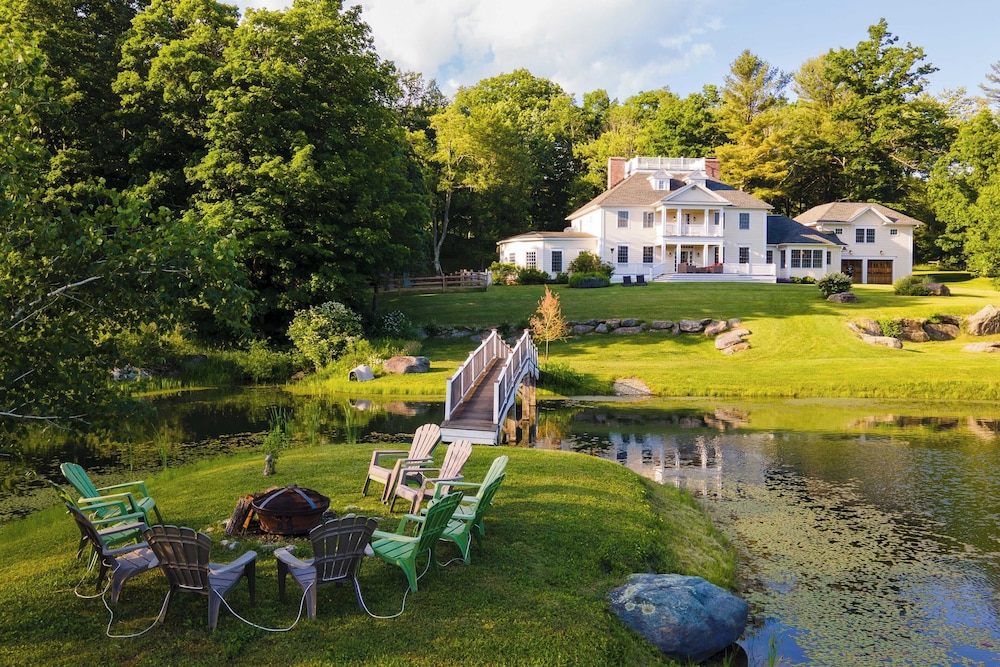 Secluded Berkshires Estate + Private Pond/pool,theater, Gym Sunny Pond