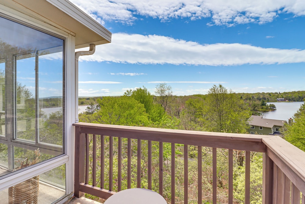Lake-view Gem w/ Game Room in Long Pond!