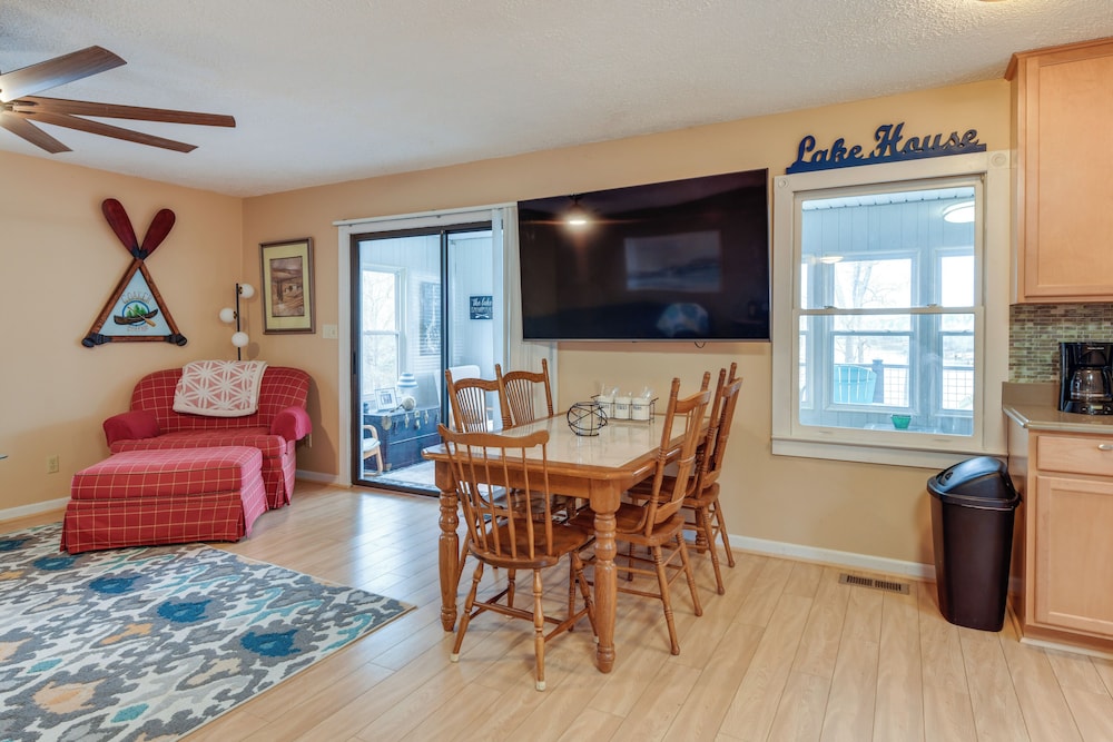 Deck & Lake Gaston Access: Dog-friendly Getaway