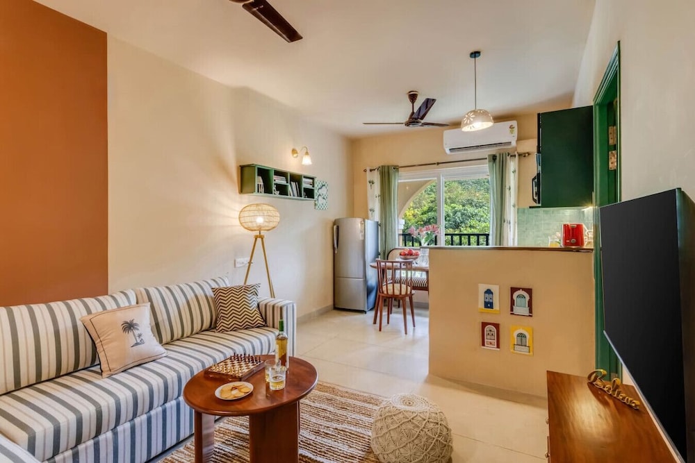 1BR in North Goa Pool Gym Clubhouse Access