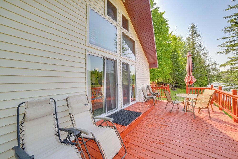 Ski, Ice Fish & Snowmobile: Getaway w/ Deck!