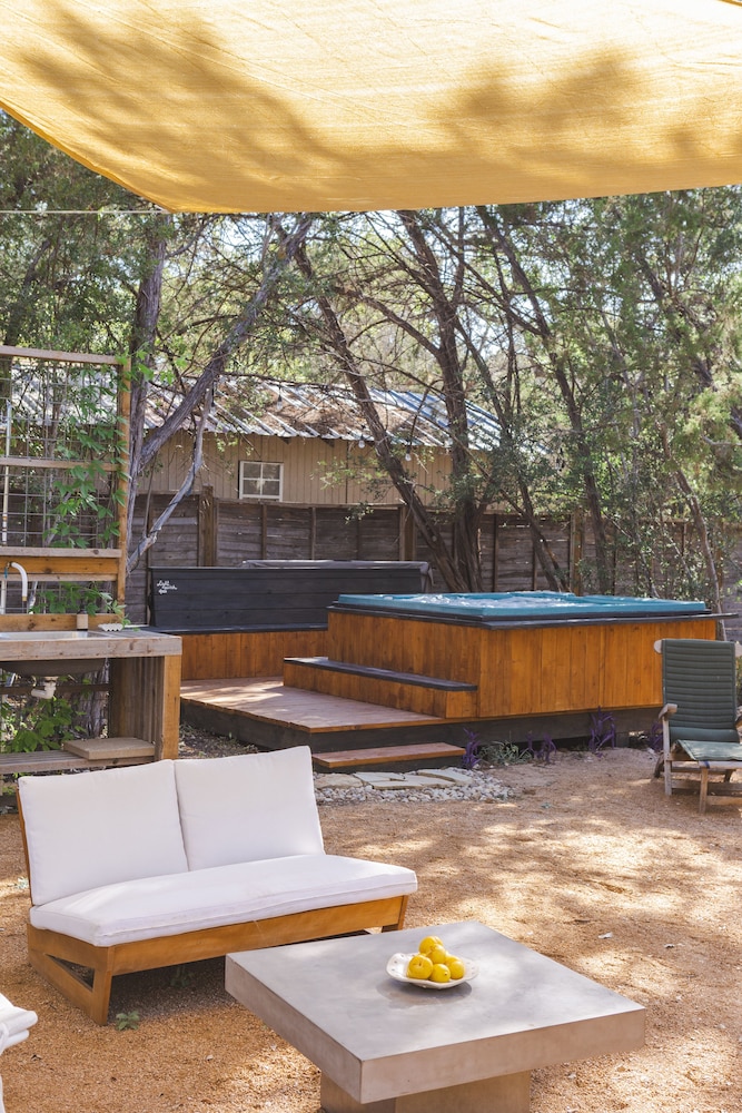 The Macaw Yurt at Camposanto ATX Glamping on Lake Travis