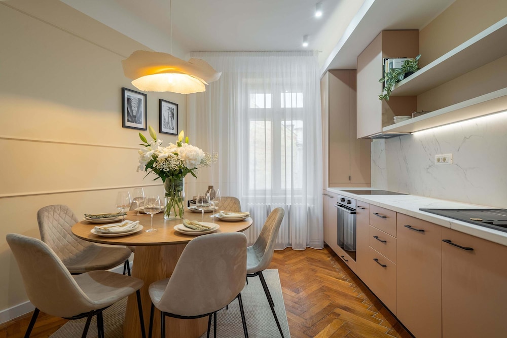Elegant 3BR Flat Steps From Romanian Athenaeum