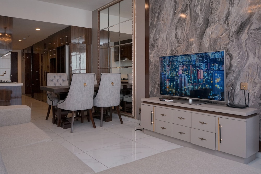 Warm Living 3BR at Sky House BSD Apartment