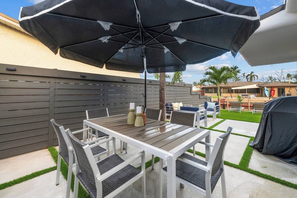 Waterfront Duplex Tropical Oasis