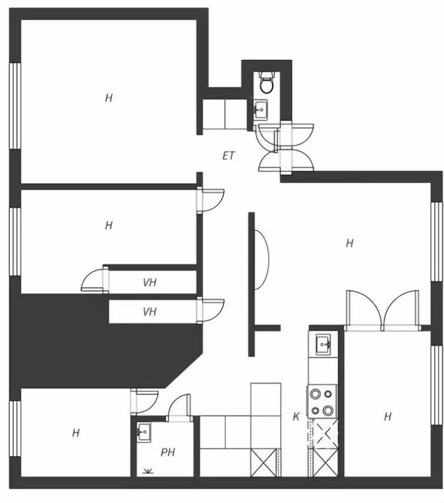 5 Room Apartment by the Esplanade Park