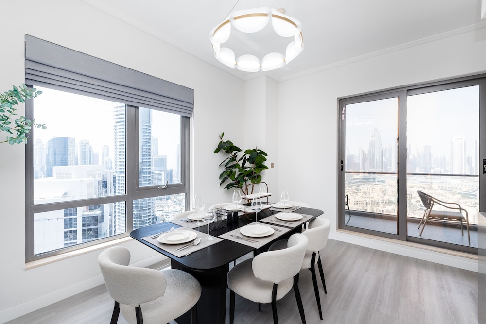 Sleek 3BR Maid s Room w Burj Khalifa View