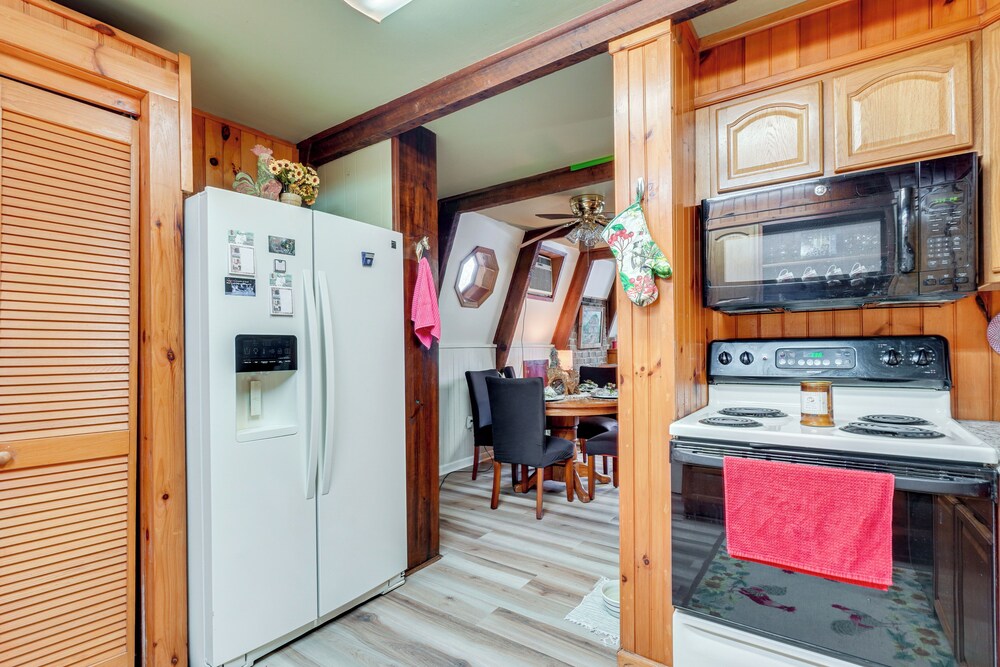 A-frame Cabin w/ Spacious Yard in Tellico Plains!