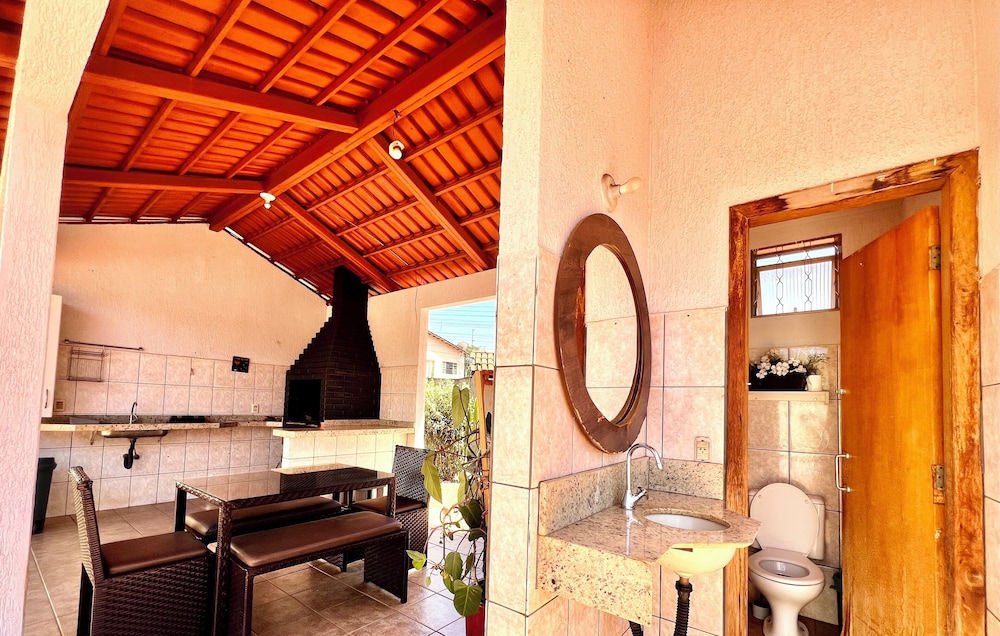 casa com piscina