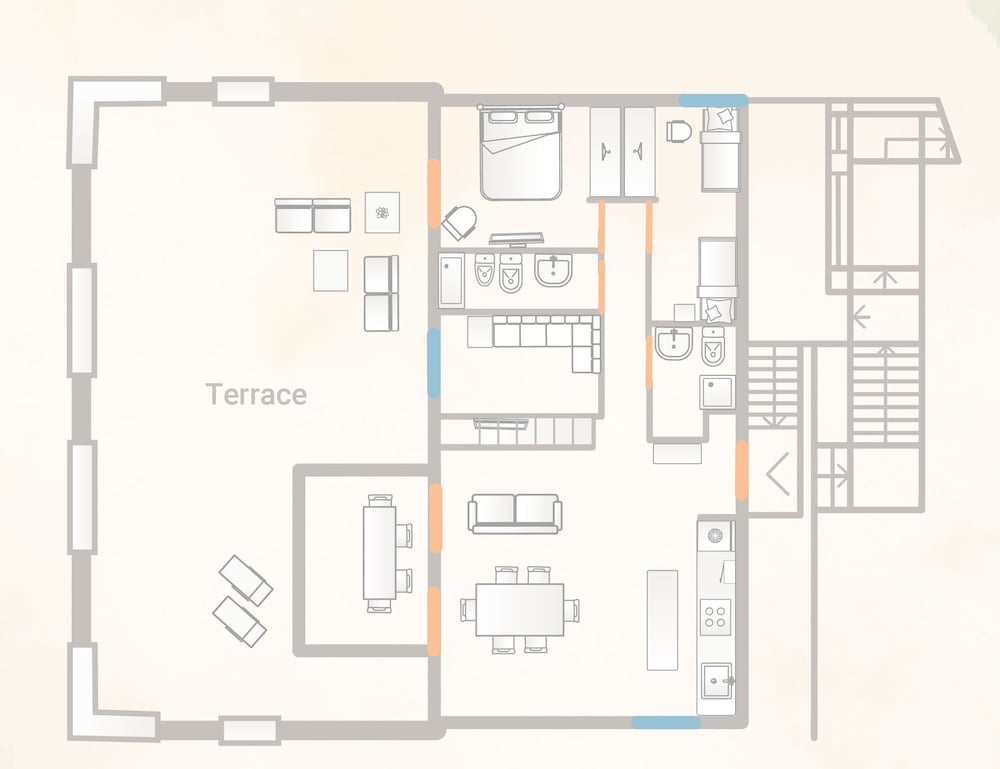 Sunset Terrace Loft Best View on Como by Rent all Como