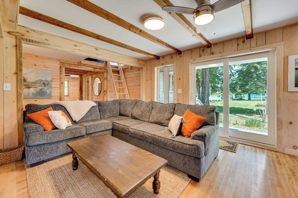 Annabessacook Lake Retreat w/ Deck: Pets Welcome!