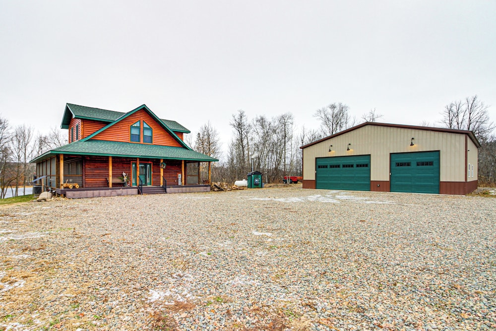 Fish & Swim: Lakefront Mora Home on 2 Acres!