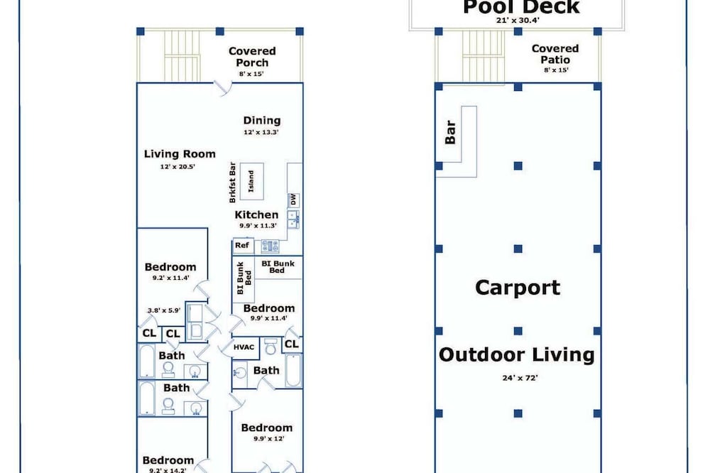 Sleeps 16 2 Homes, Priv Pool, Ping-pong 1block to Alister St. Shops & Dining