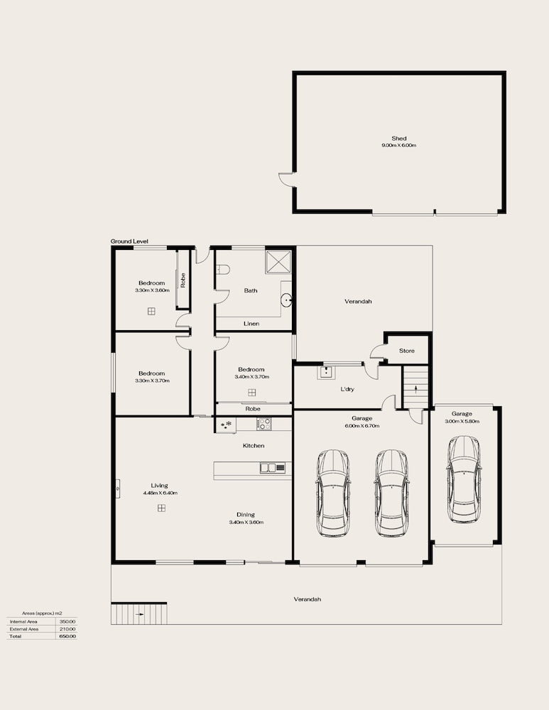 Spacious 3-bed Ground Level Beachside Stay