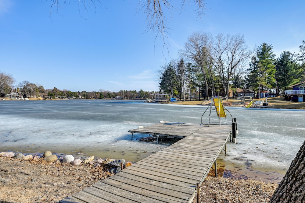 Boat Dock, Hot Tub & Deck: Lakefront Nekoosa Home!