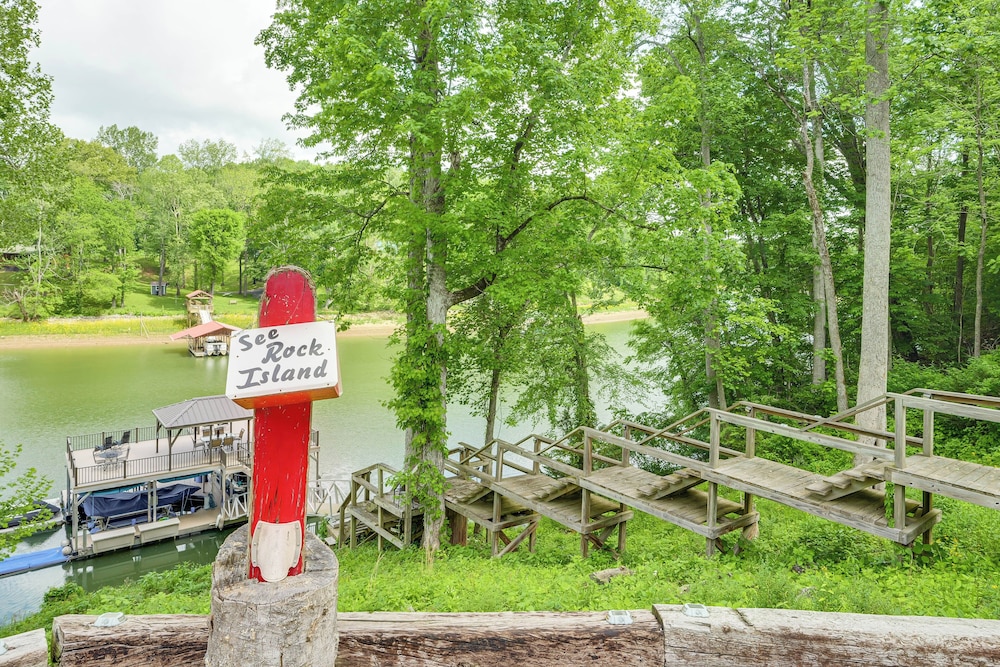 2-story Dock & Deck at Huge Family Home in Doyle!