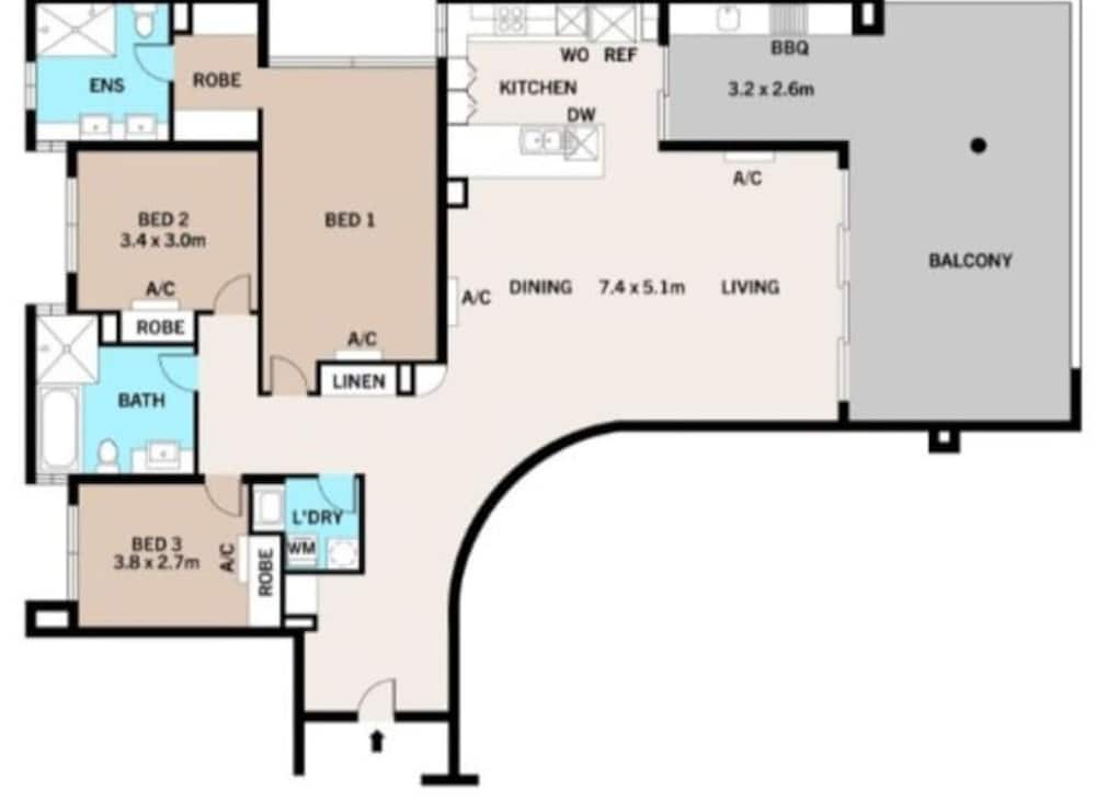 Zen Ocean Charm 3BR Luxury W Front Apt Pool BBQ - Image 4