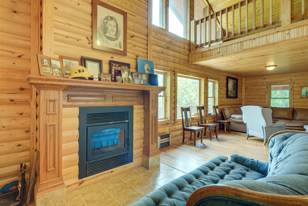 Spacious Log Cabin in Fairland, 1 Mi to Grand Lake view 4