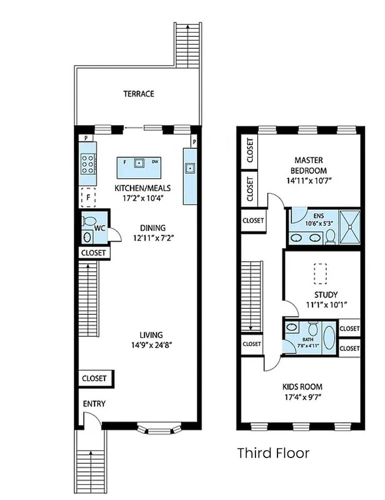 Bainbridge by Rove Duplex w Deck Backyard