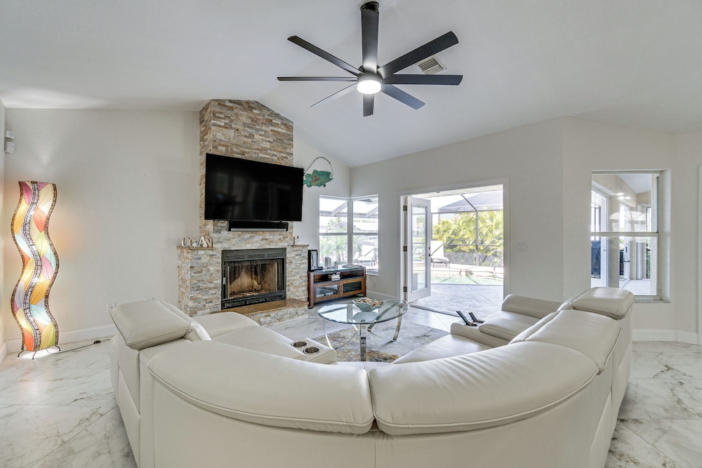 Luxe Waterfront Oasis w/ Dock, Heated Pool & Spa! view 2