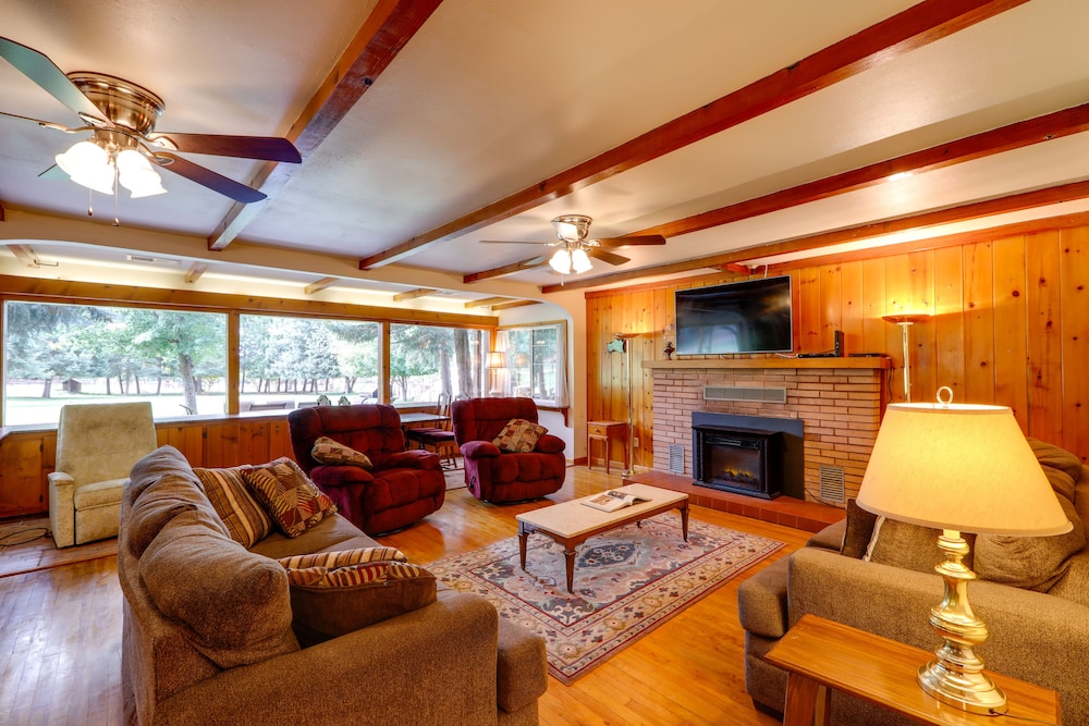 Rustic Pine Retreat w/ Fenced 1-acre Yard - Property Image 10