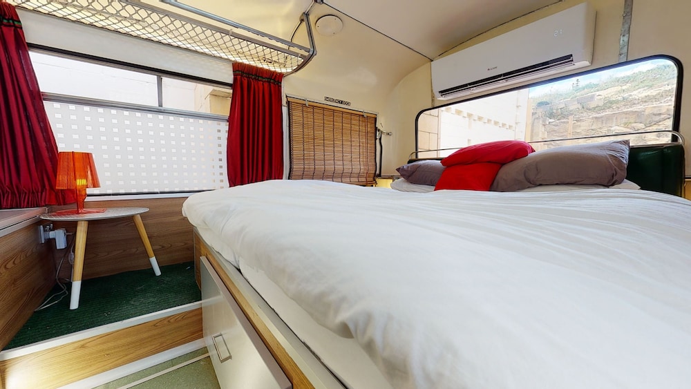 Gozo Bus Glamping - Stay on a 1974 Vintage Maltese bus in Xlendi view 2