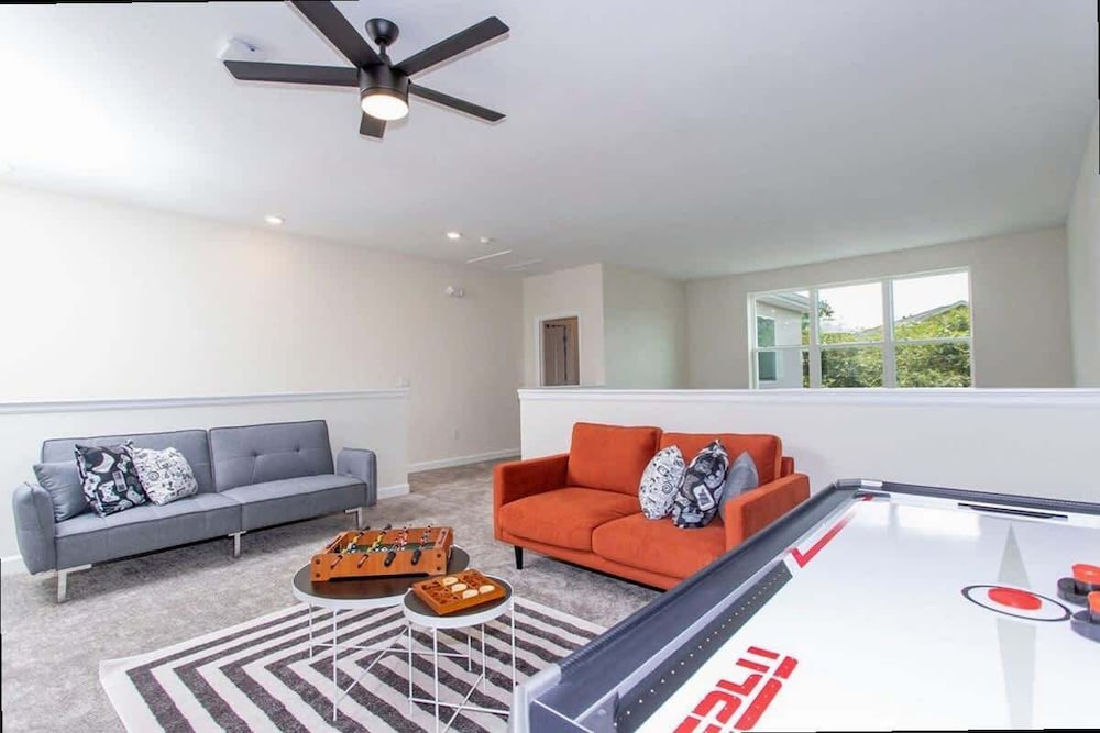 Family 5BD Spa Pool Game Loft Near Disney