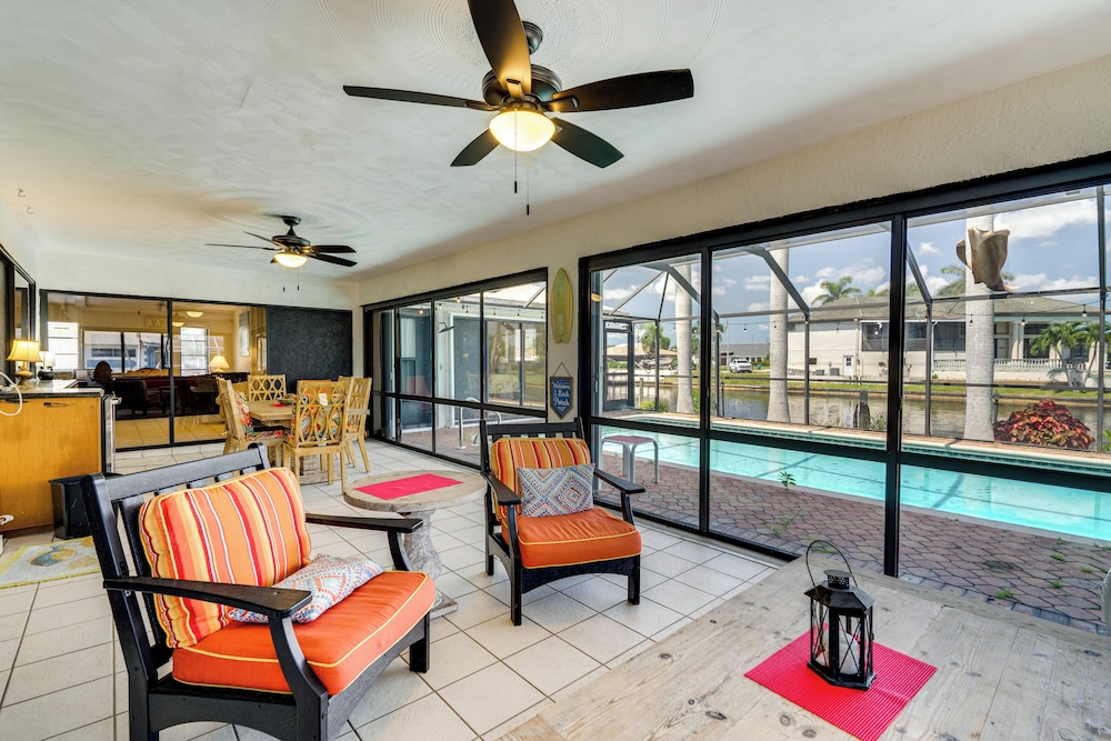 Canal-front Gem w/ Lanai & Dock in Cape Coral
