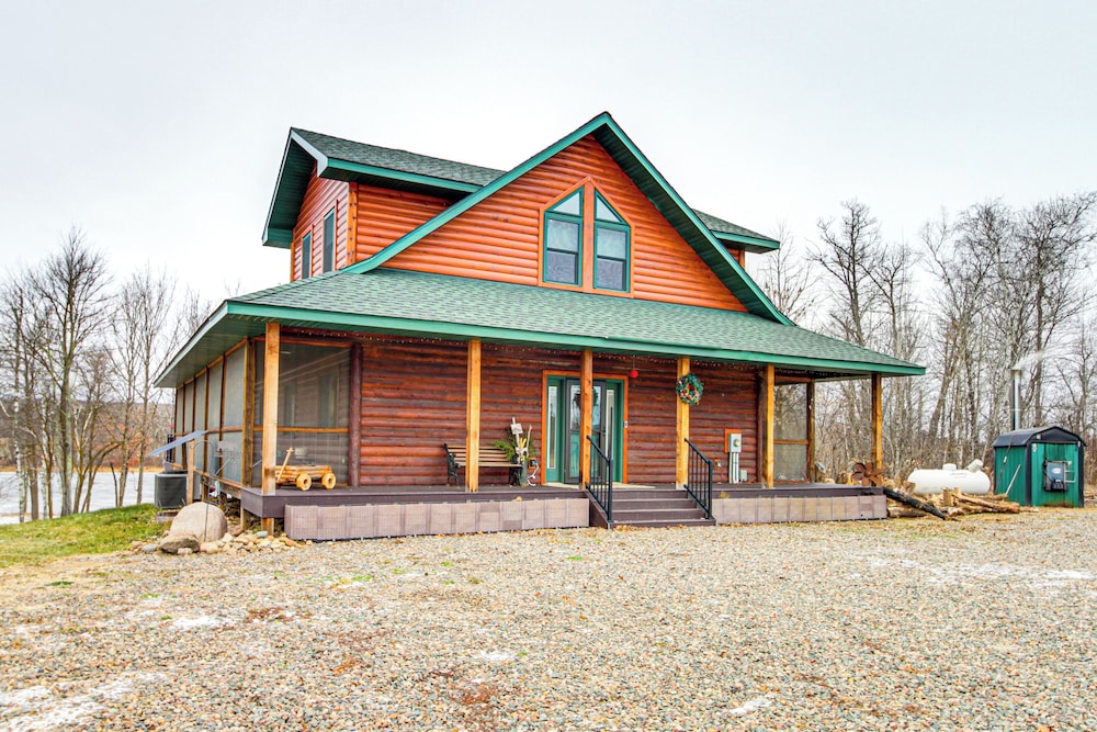 Fish & Swim: Lakefront Mora Home on 2 Acres!