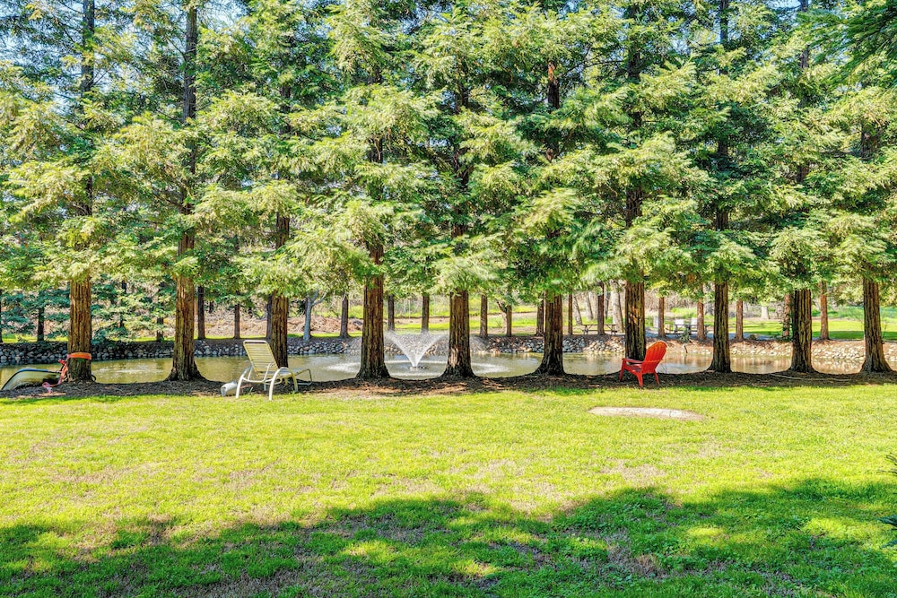 Luxe Vineyard Villa w/ Views & Fire Pit in Loomis!