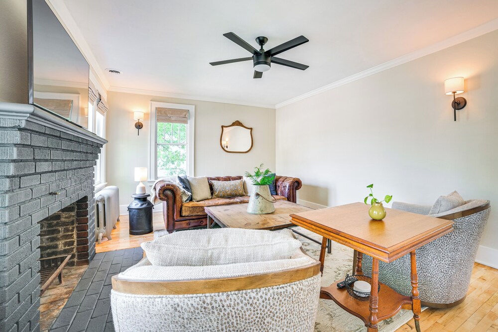 Walk to Dtwn: Cozy Home w/ Fireplace in Charlevoix
