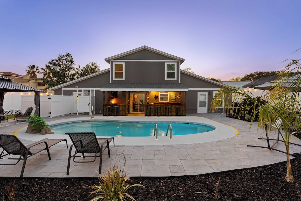 Stylish Panama City Home w/ Pool, Tiki Bar, & Walkable Beach Access