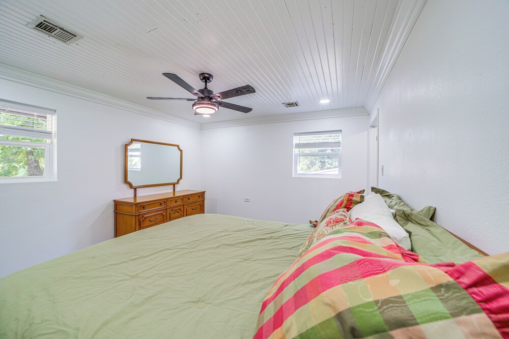 Waterfront Lake Eufaula Home: Dock & Beach Access!