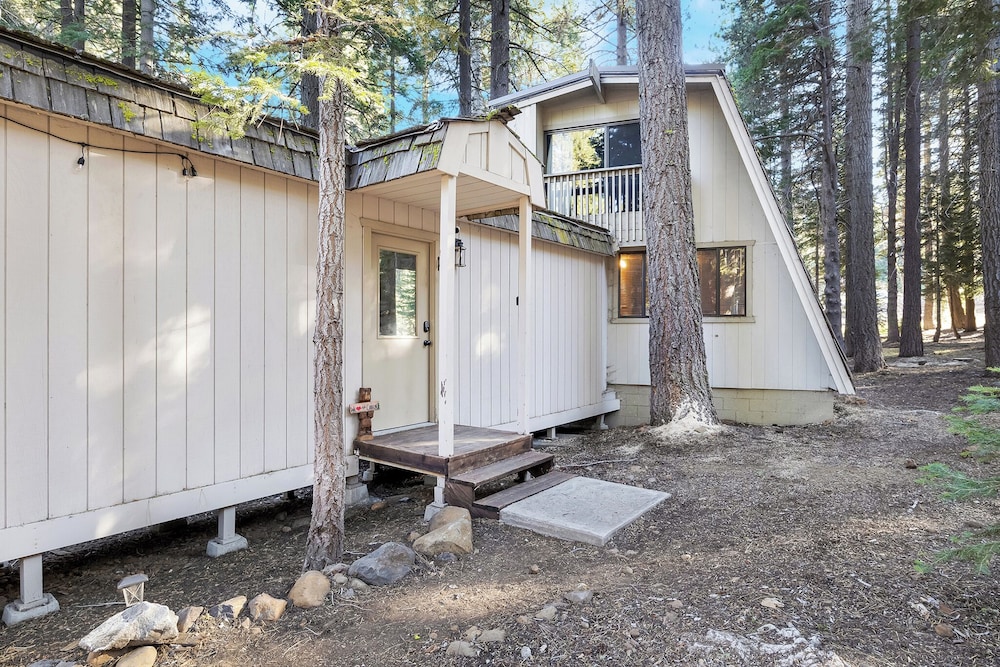 A Frame Hideaway | Floor to Ceiling Windows in the Pines