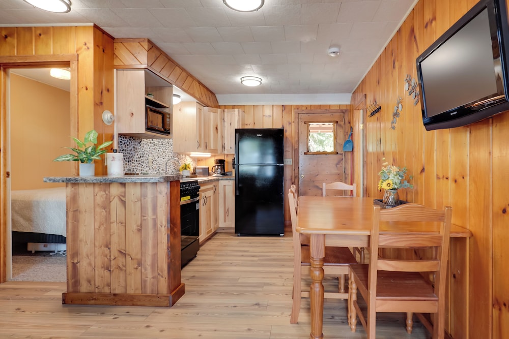 Dock + Views: Wooded Cabin on South Twin Lake