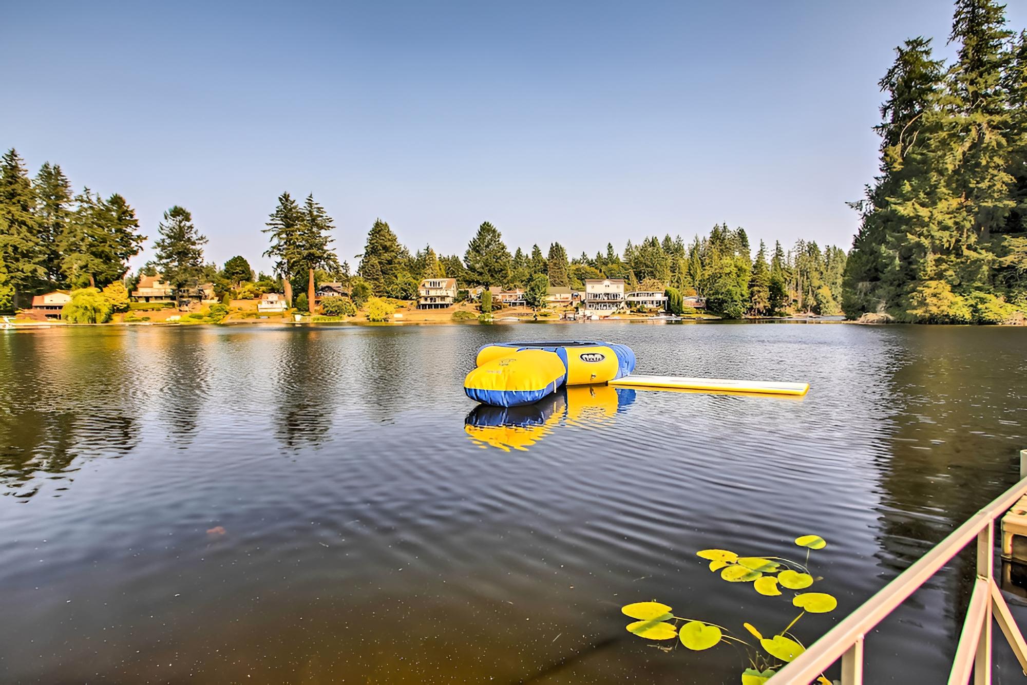 Lakefront Olympia Home w/ Private Dock + Views! view 5