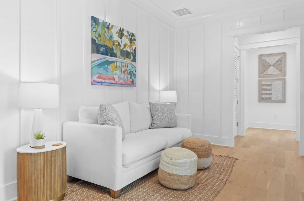 Sleeps 24 Beach Retreat w/ Pool, Rooftop Deck, Steps to Inlet Beach & Near Rosemary, Alys, Seacrest Dining & Shops The Palm 30A by Avantstay