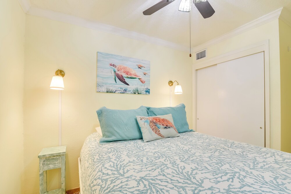 Walk to Galveston Beach: Resort Condo w/ Perks!