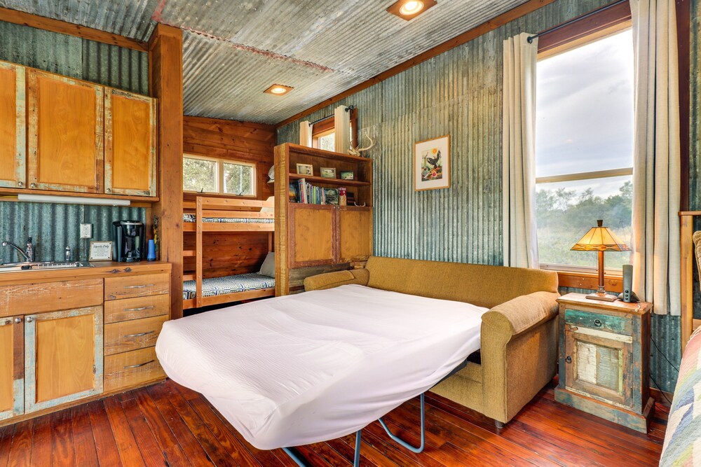 Rustic Eco-cabin Llano River Getaway on 68 Acres! view 3