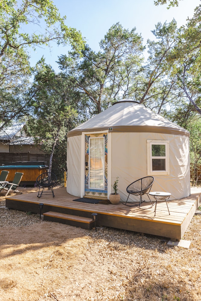 The Peacock Yurt at Camposanto ATX Glamping on Lake Travis - Property Image 33