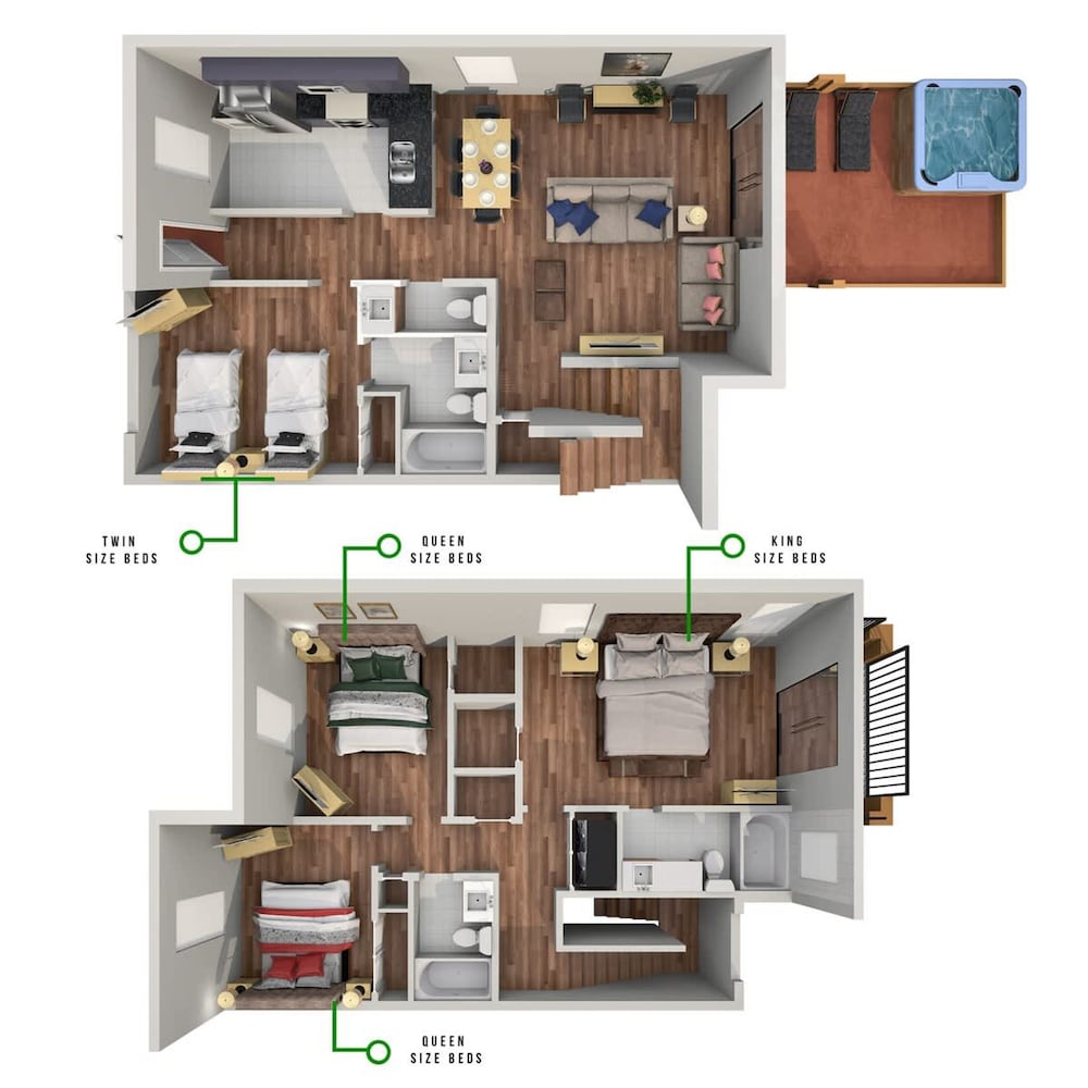 Pet Friendly 4 BR With Hot Tub Ro2761n
