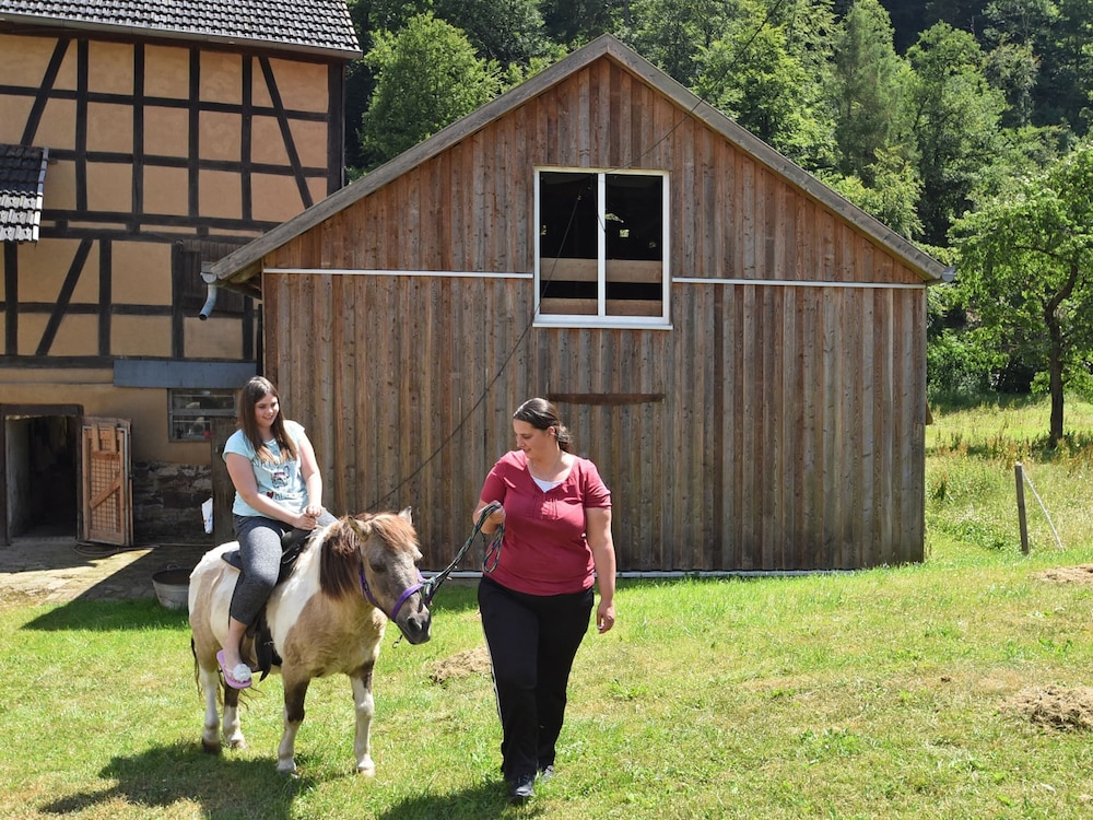 Holiday Farm Situated Next to the Kellerwald-edersee National Park With a Sunbathing Lawn
