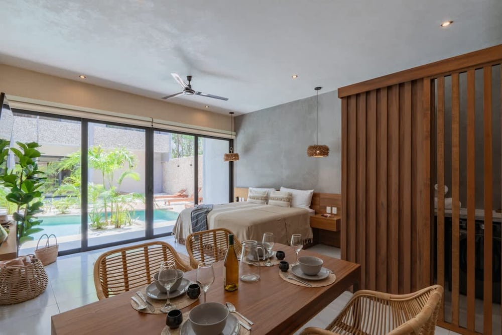 Stylish Tulum Studio Terrace Pool Relax