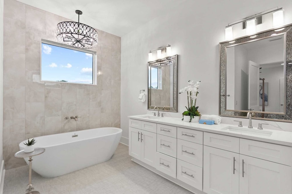 Luxe 30A Home w/ Pool, Outdoor Dining, Golf Cart, & Minutes to Beach
